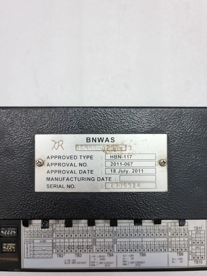 Hanshin BNWAS HBN-117 Bridge Navigational Watch Alarm System BSNKK-0294-13